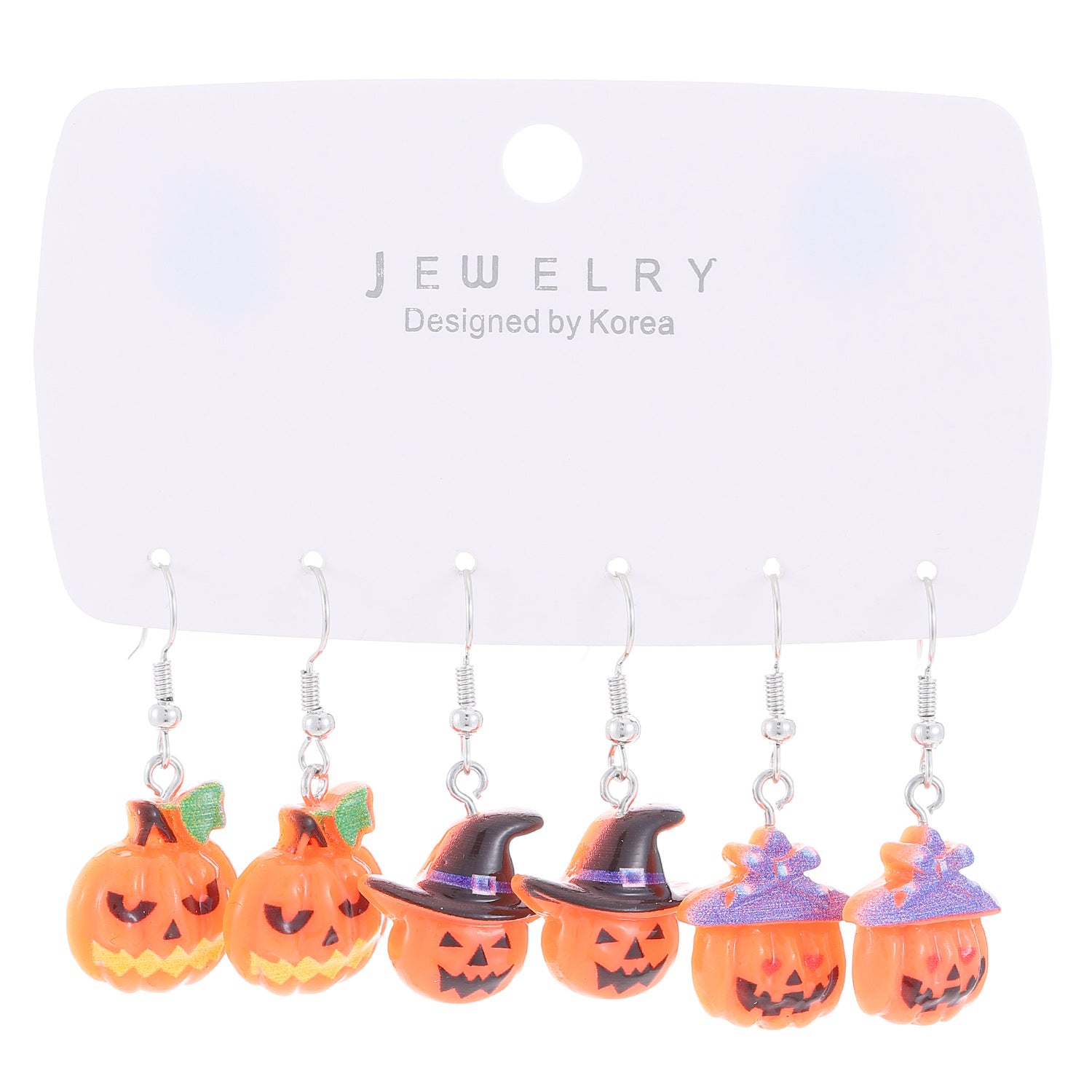 Wholesale  Pumpkin Ghost Earrings,  Resin Drop Earrings for Party,  Fashion Jewelry Accessory