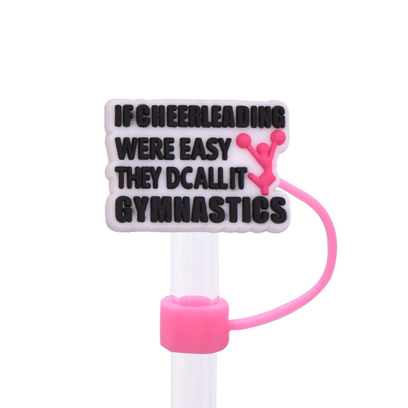 Wholesale Random 100pcs Pink Series 8/10mm PVC Soft Straw Tube Cap