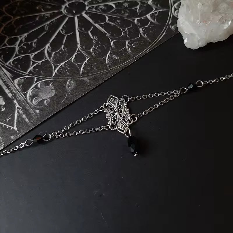 Wholesale Gothic Victoria Rose Crystal Necklace