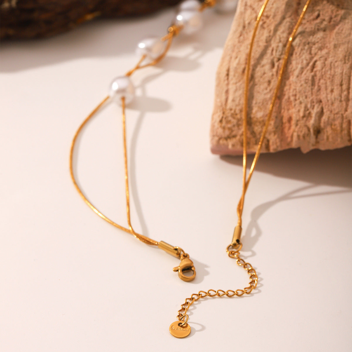 Wholesale Stainless Steel Necklace  Pearl Exquisite Necklace