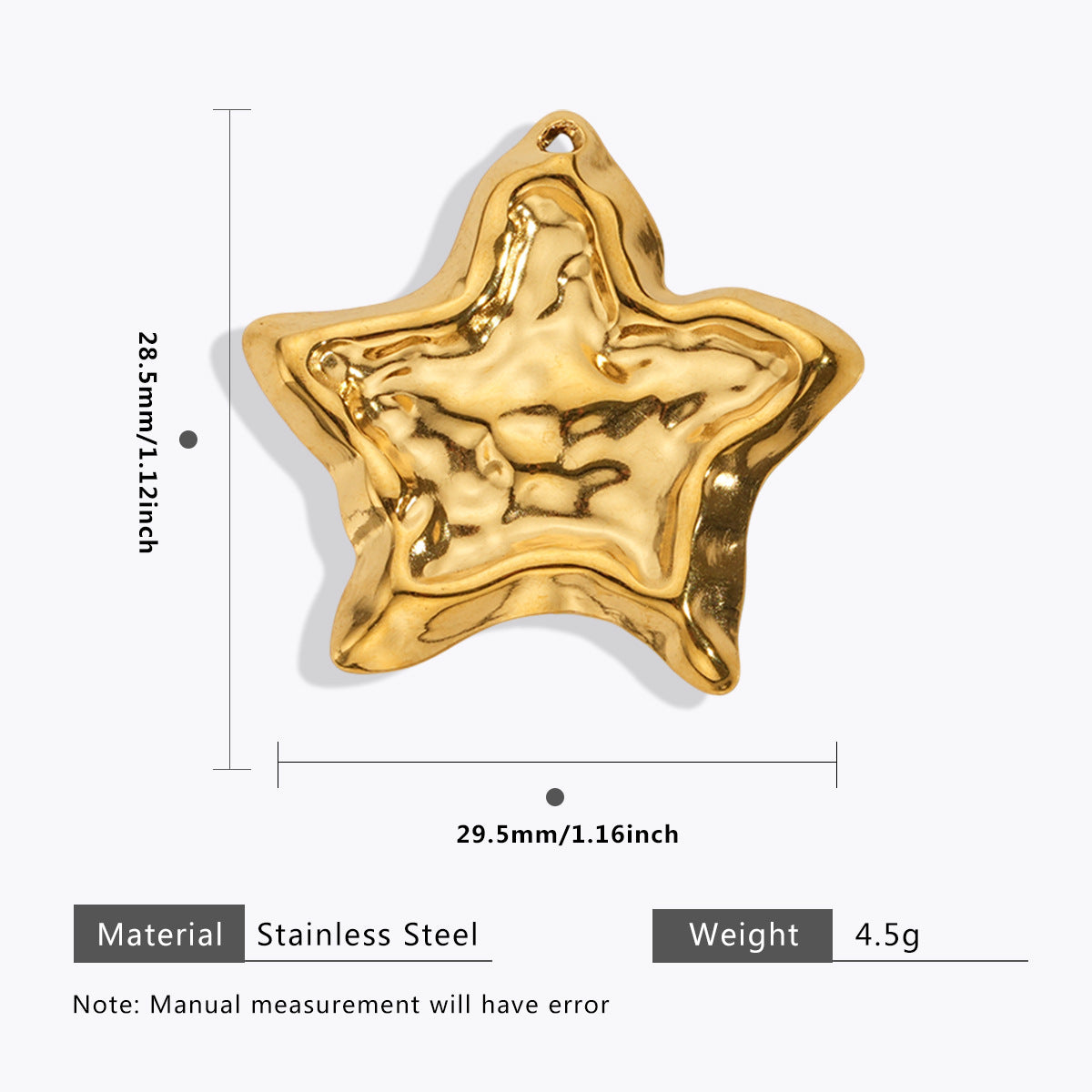 Wholesale 5pcs Stainless steel marine jewelry  starfish shell pendant