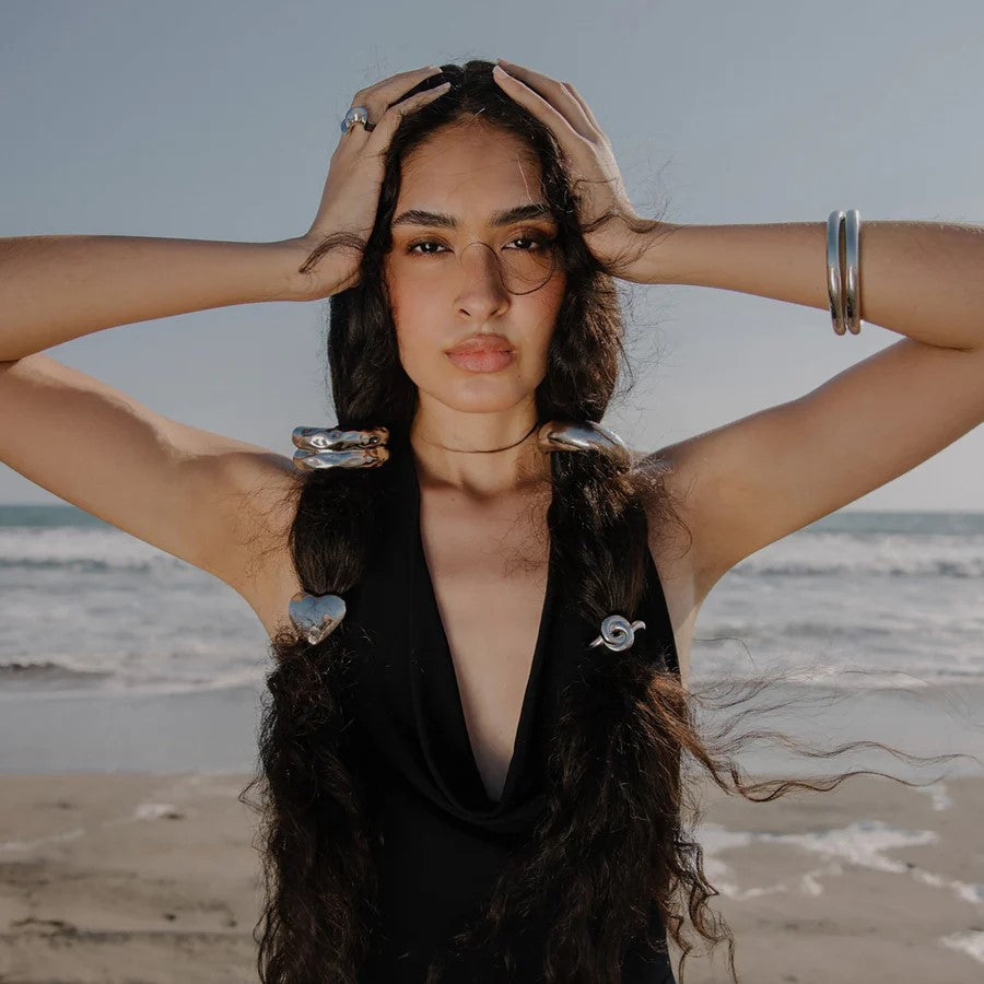 Wholesale Stainless steel  geometric hair scrunchies