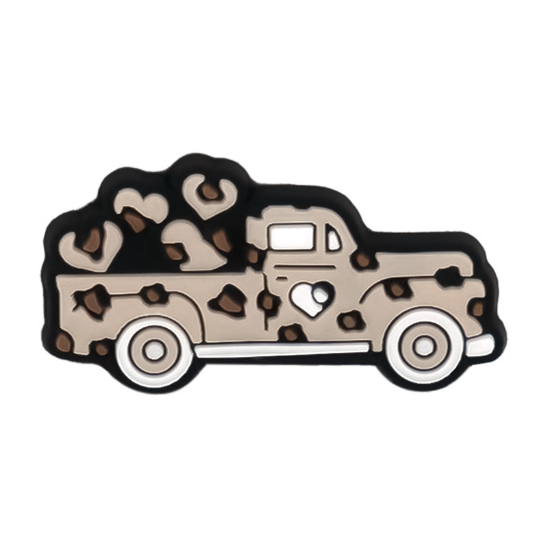 Wholesale Random 100pcs Leopard Print Series Shoes Accessories Shoes Charms