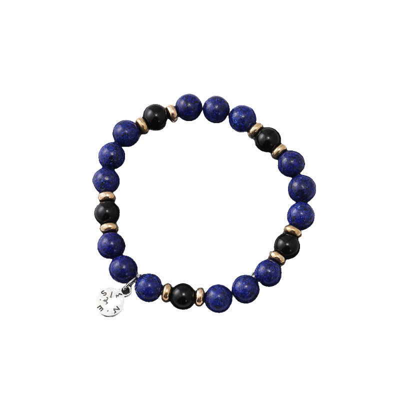 Wholesale  colorful emperor stone compass beaded bracelet