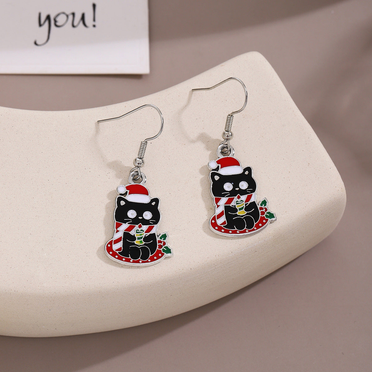 Wholesale Christmas Oil Drop Santa Claus Snowman Earrings ACC-ES-ZhuiWo004