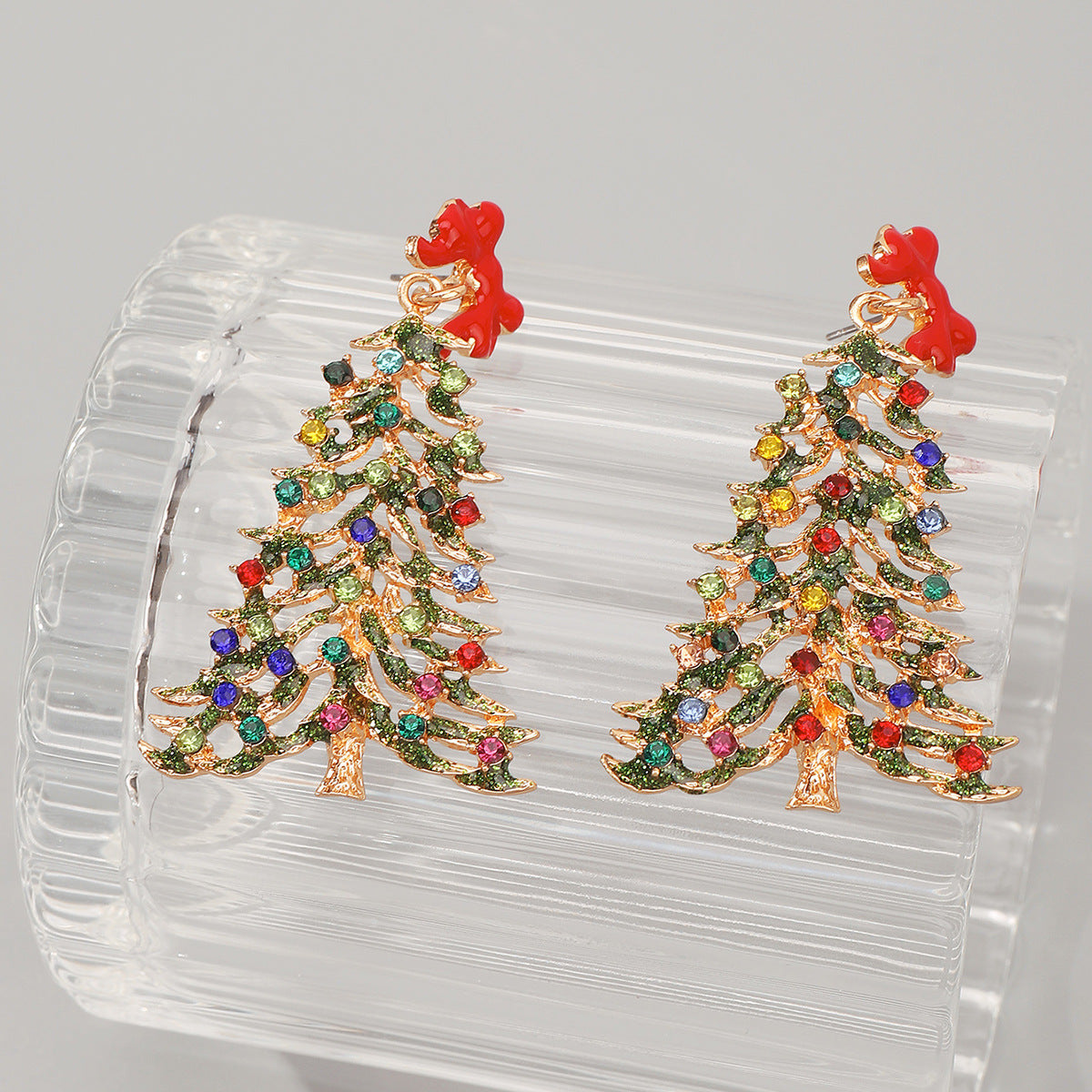 Wholesale Christmas   Colored Diamonds Earrings