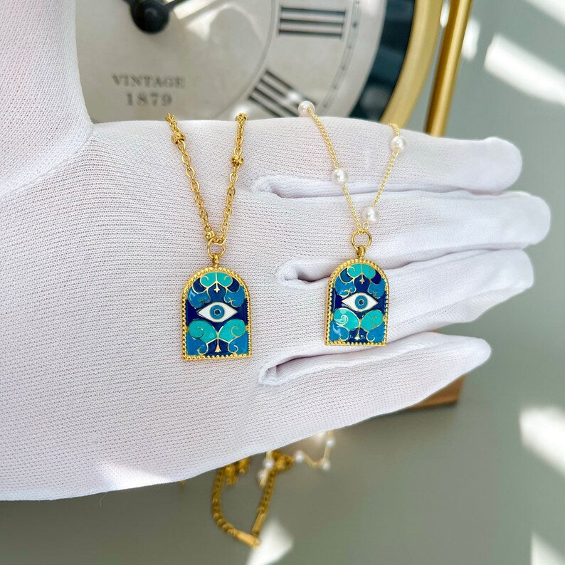 Wholesale Stainless Steel Ladder Triumphal Arch Ancient Necklaces