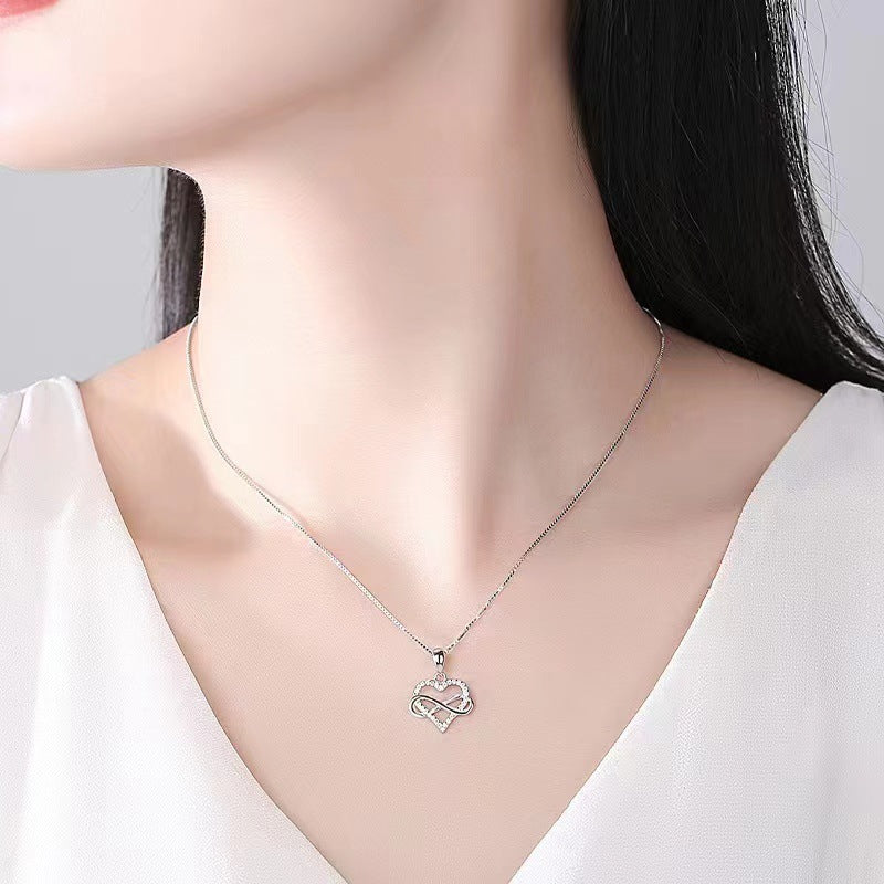 Wholesale  s925 sterling silver 8-character Love necklace