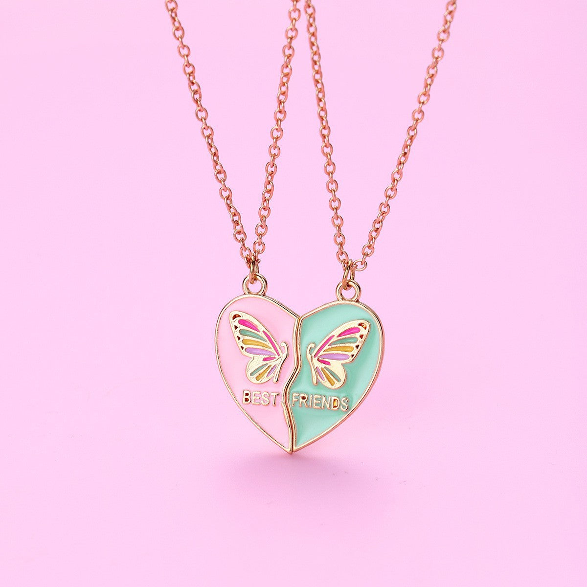 Wholesale Oil Drop Love Magnet Necklace Set ACC-NE-Hanp006
