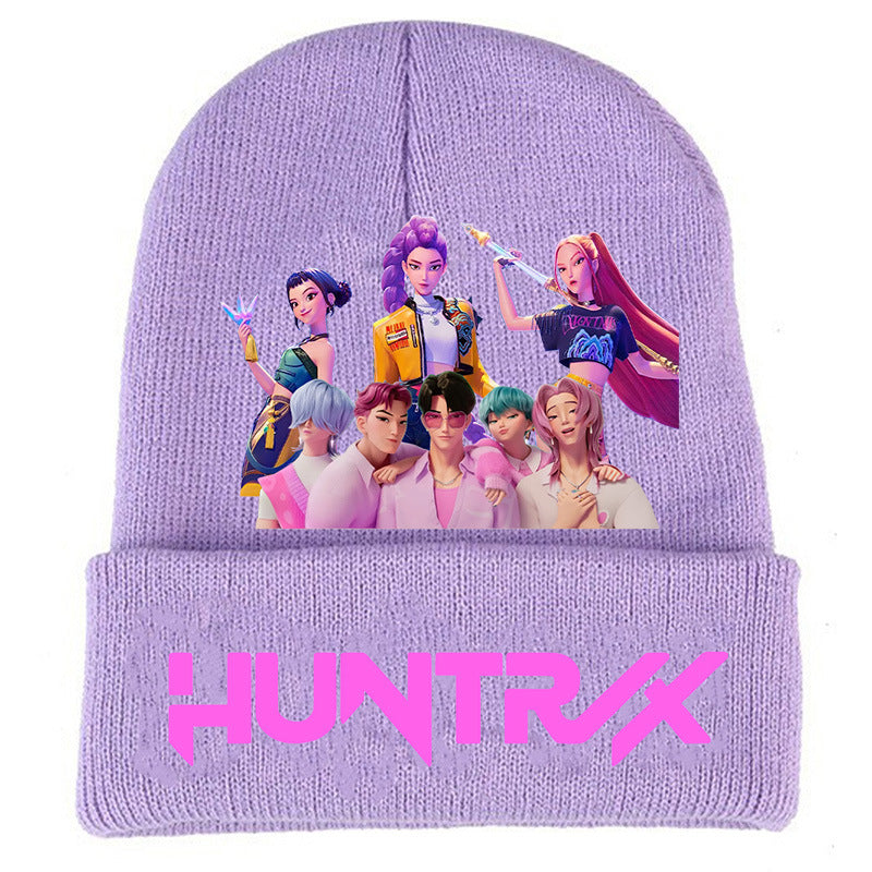 Wholesale kpop anime cartoon knitted hat Beanie