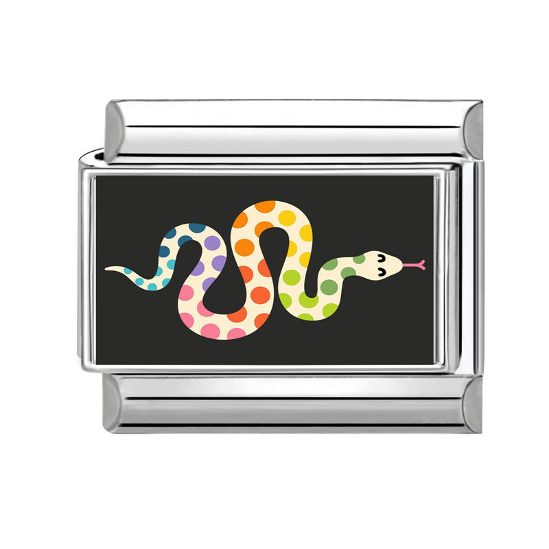 Wholesale 9mm Italian Charm Starter Bracelets DIY square Single Section Creative Stainless Steel Composable Bracelet