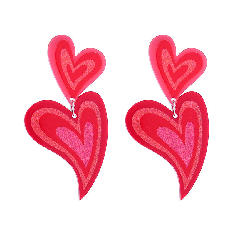 Wholesale Valentine's Day  Lover Text Acrylic Earrings