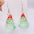 Wholesale Christmas 3D Christmas tree snowman resin earrings