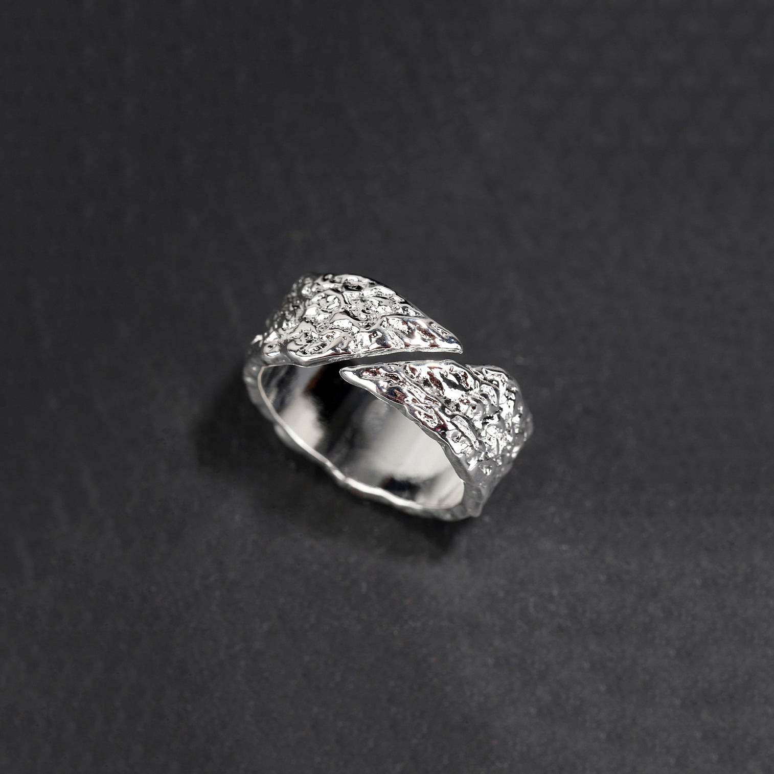 Wholesale handmade texture feeling fault ring