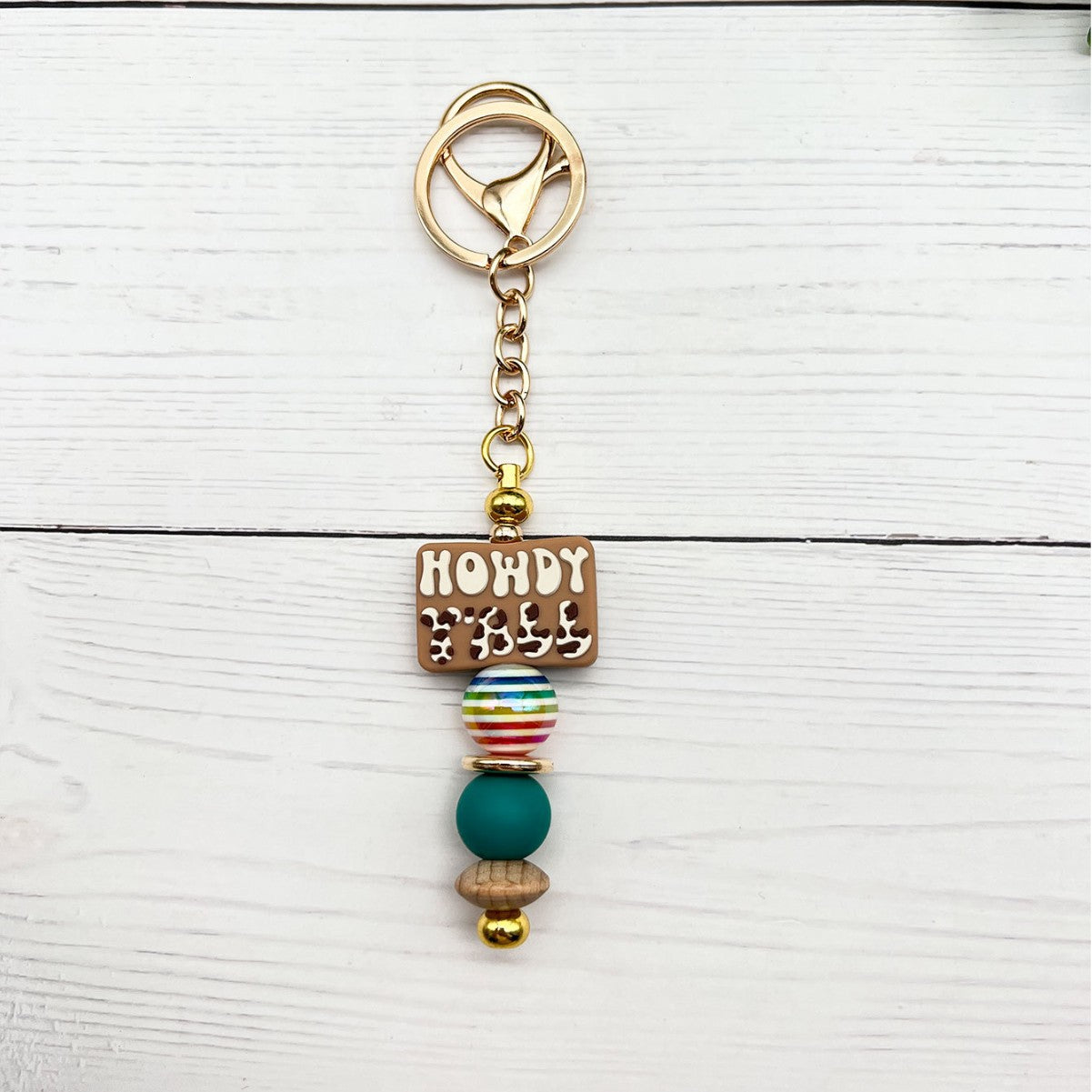 Wholesale Silicone Bead Keychain With Cute Face Bow Dot Pattern Decorative Bag And Key Accessory