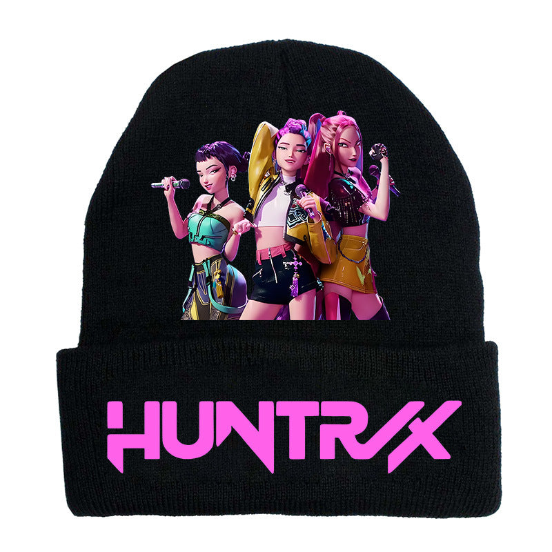 Wholesale kpop anime cartoon knitted hat Beanie