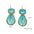 Wholesale Stainless Steel Water Drop Zircon Ears Earrings