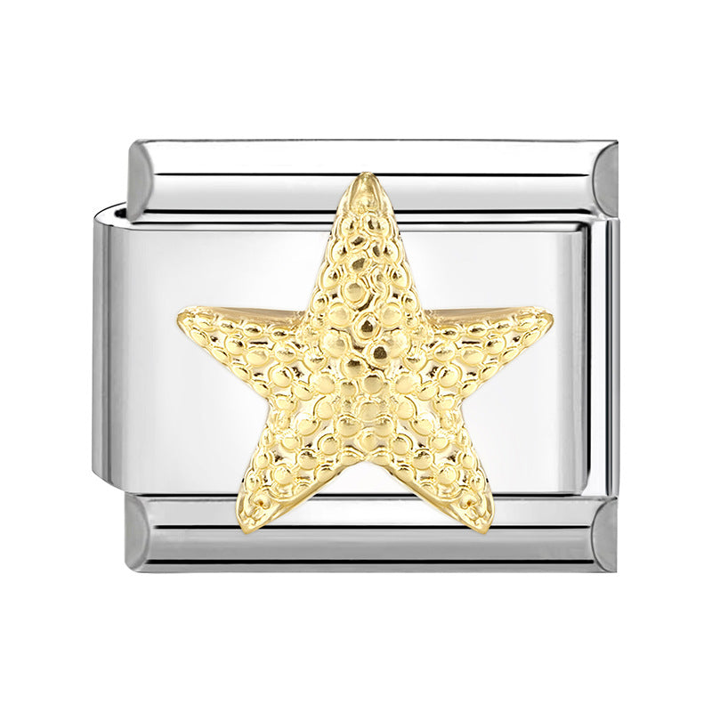 Wholesale Italian Charm Bracelet 9mm DIY Splicing Cute Creative Stainless Steel Composable Bracelet