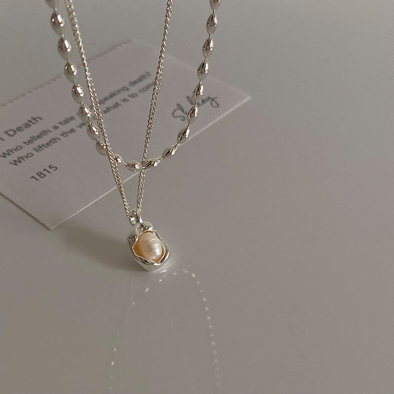 Wholesale  natural freshwater pearl pendant necklace