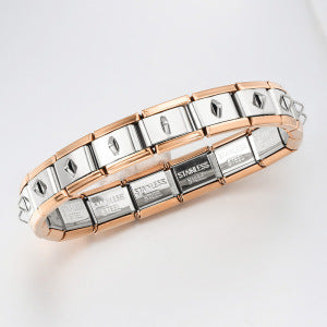 Wholesale Italian Charm Bracelet 9mm DIY Splicing Removable  Stainless Steel Composable Bracelet