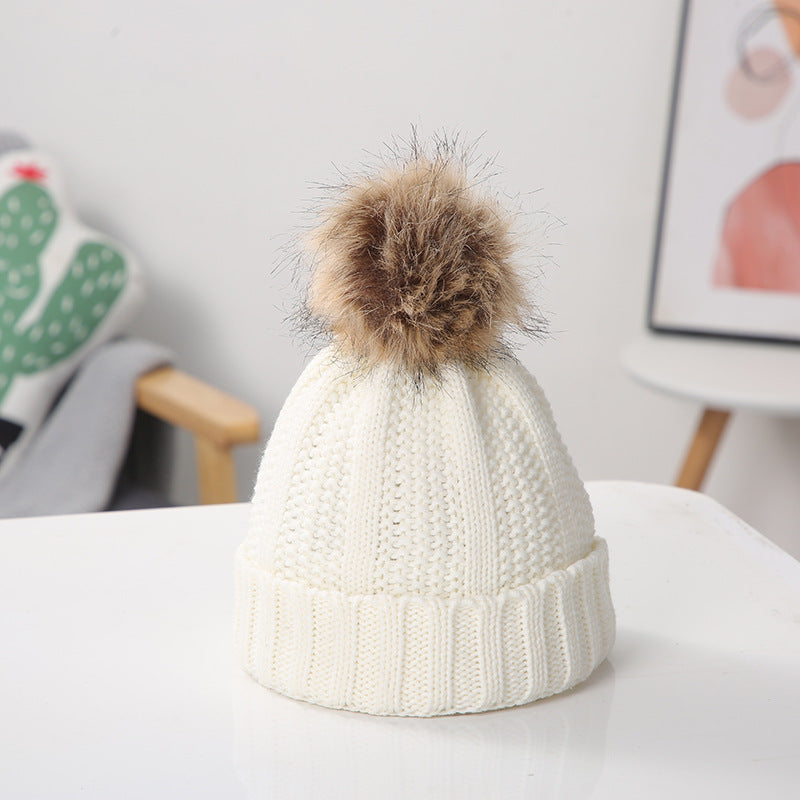 Wholesale Warm Pom Pom Knitted Hat ACC-HT-Suli005