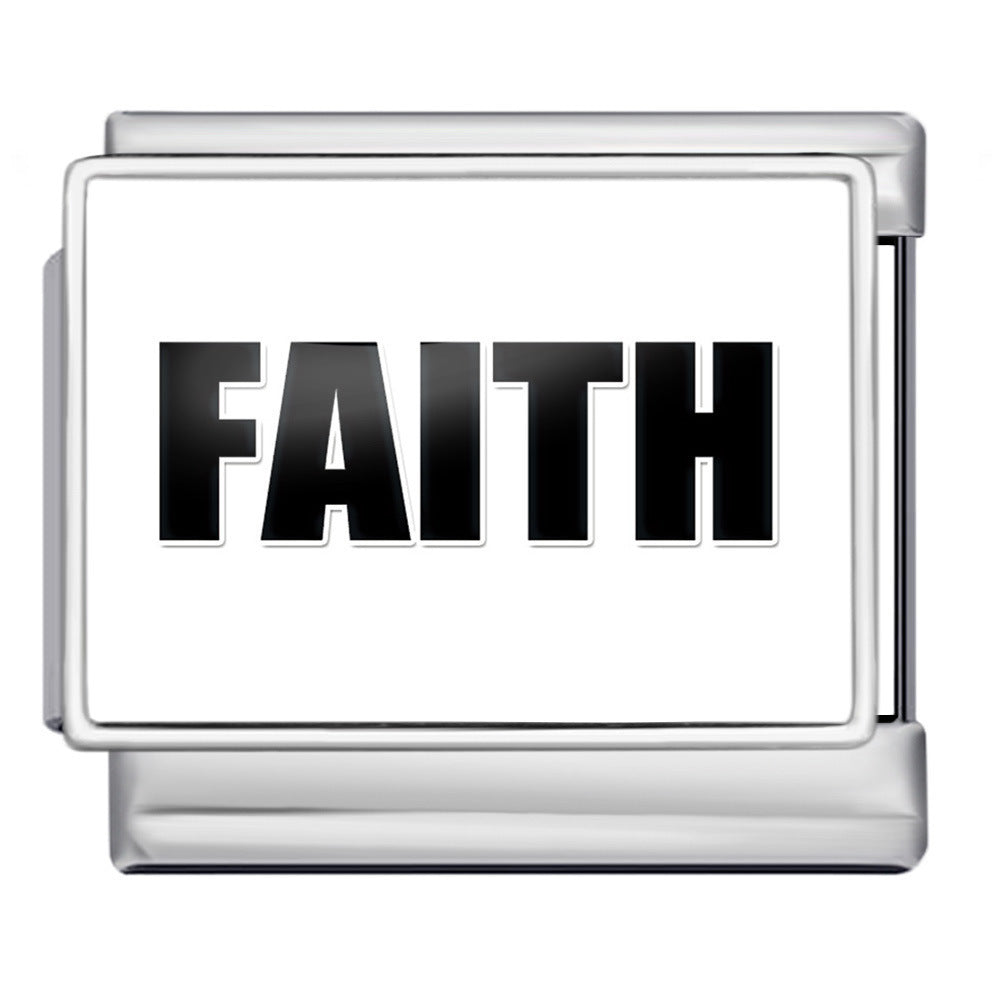 Wholesale 5pcs Italian Charm Bracelet 9mm DIY Image-designed heart-shaped round Creative Stainless Steel Composable Bracelet