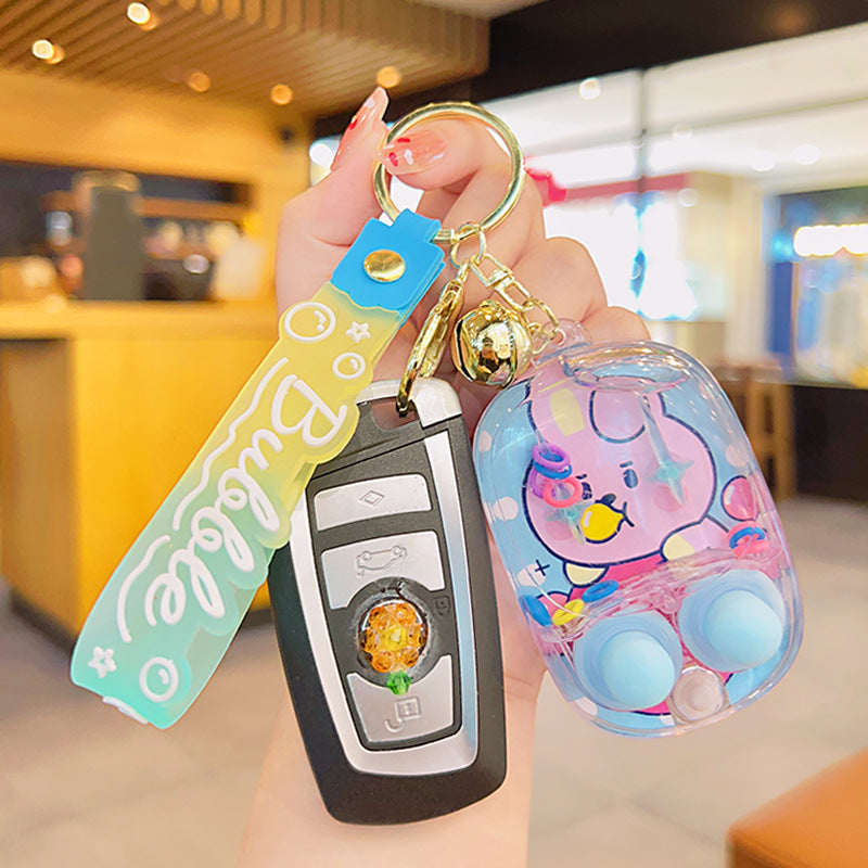 Wholesale Cartoon Water Ring Game Console Unzipped Acrylic Keychain ACC-KC-JuCai012