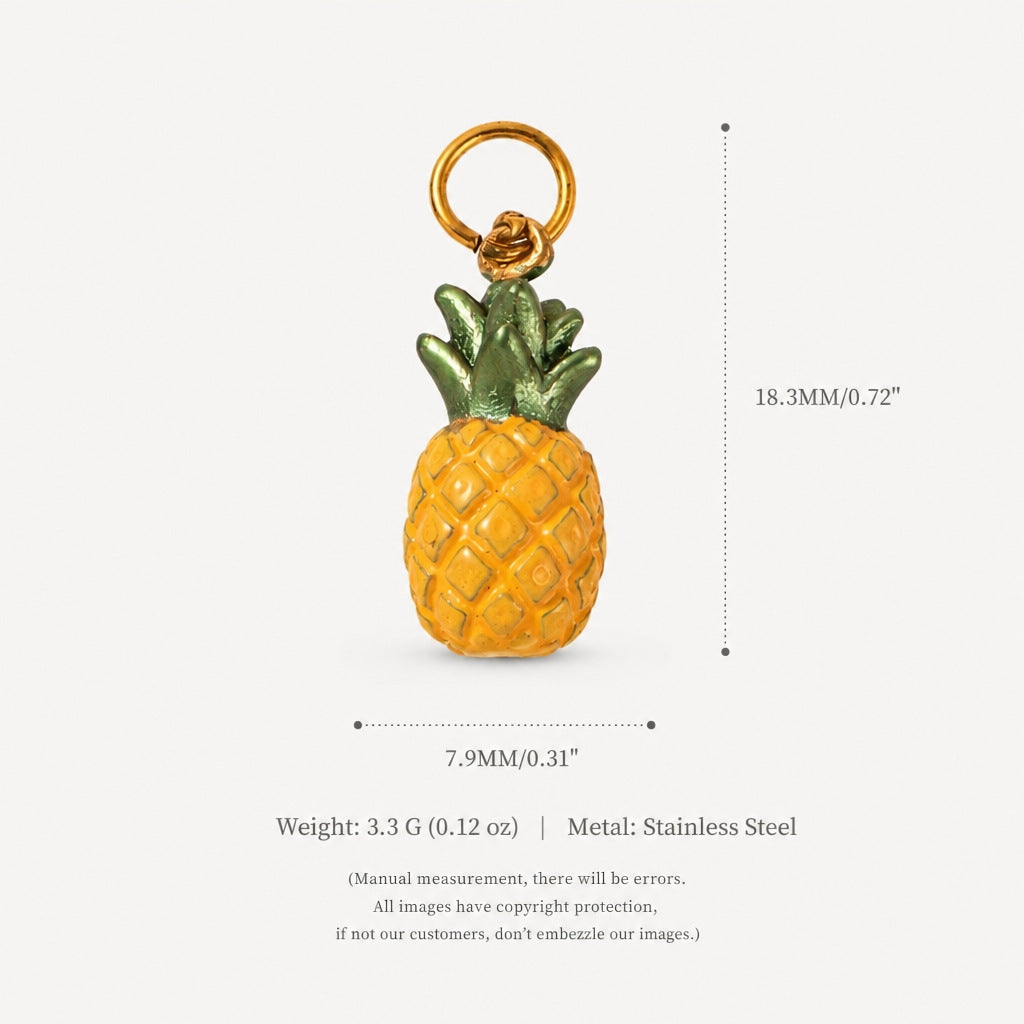 Wholesale Stainless Steel Fruit Pendant Necklace Banana Grape Charm Fashion Jewelry Accessory Gift