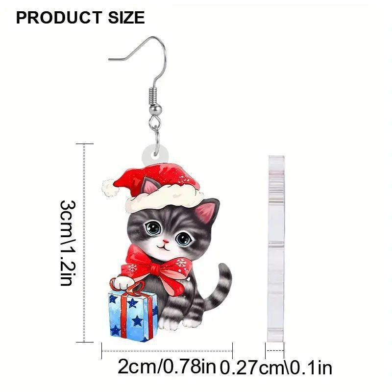 Wholesale Cat acrylic earrings