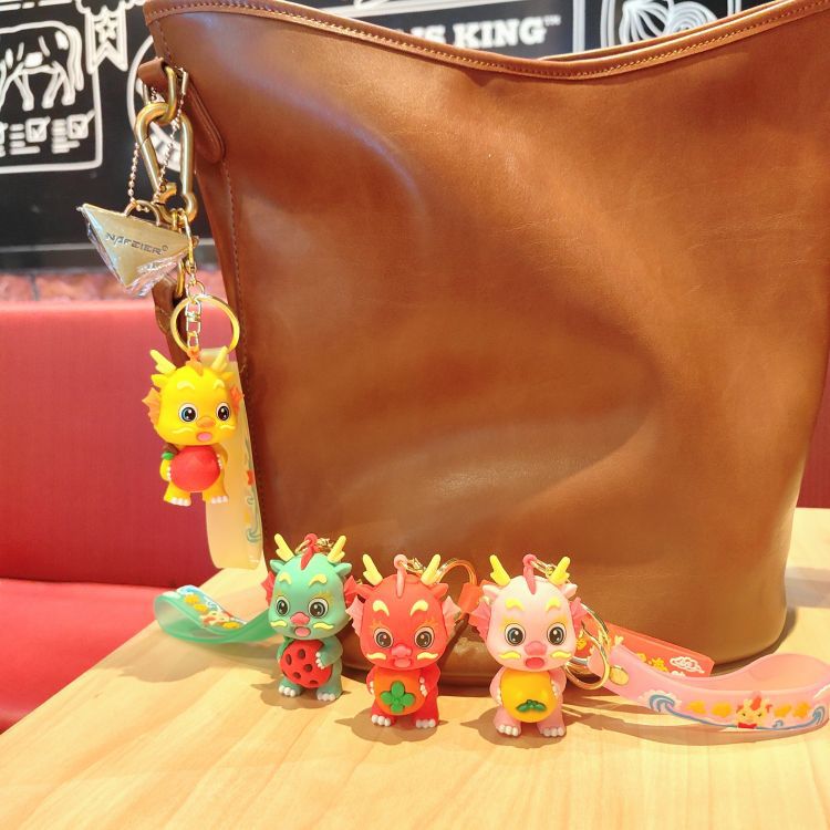 Wholesale Cartoon Fruit Dragon PVC Keychain Cute Keychain ACC-KC-ShuoT014