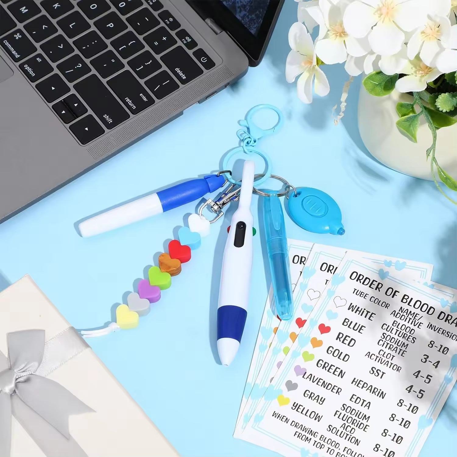 Wholesale Nurse Pen Mini Light Keychains Set ACC-KC-XinDing003