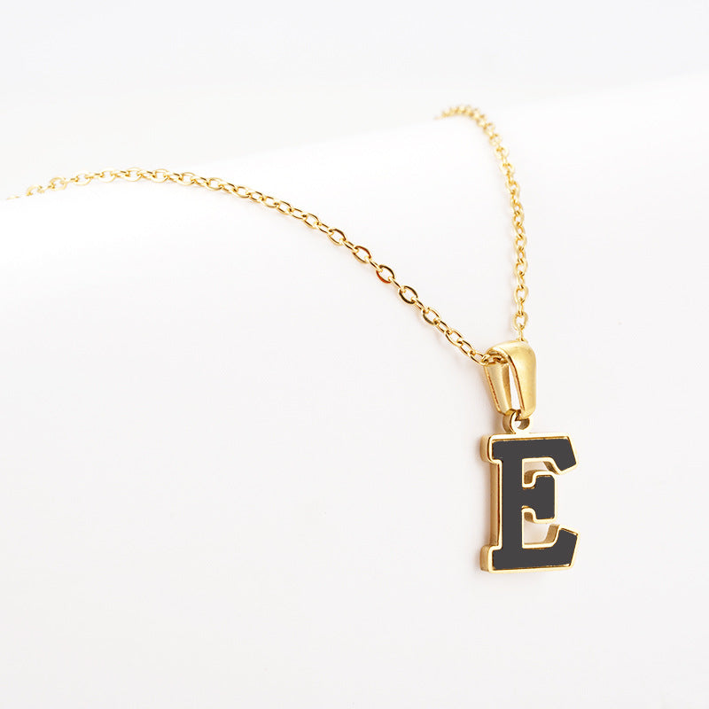 Wholesale Stainless steel letter necklace