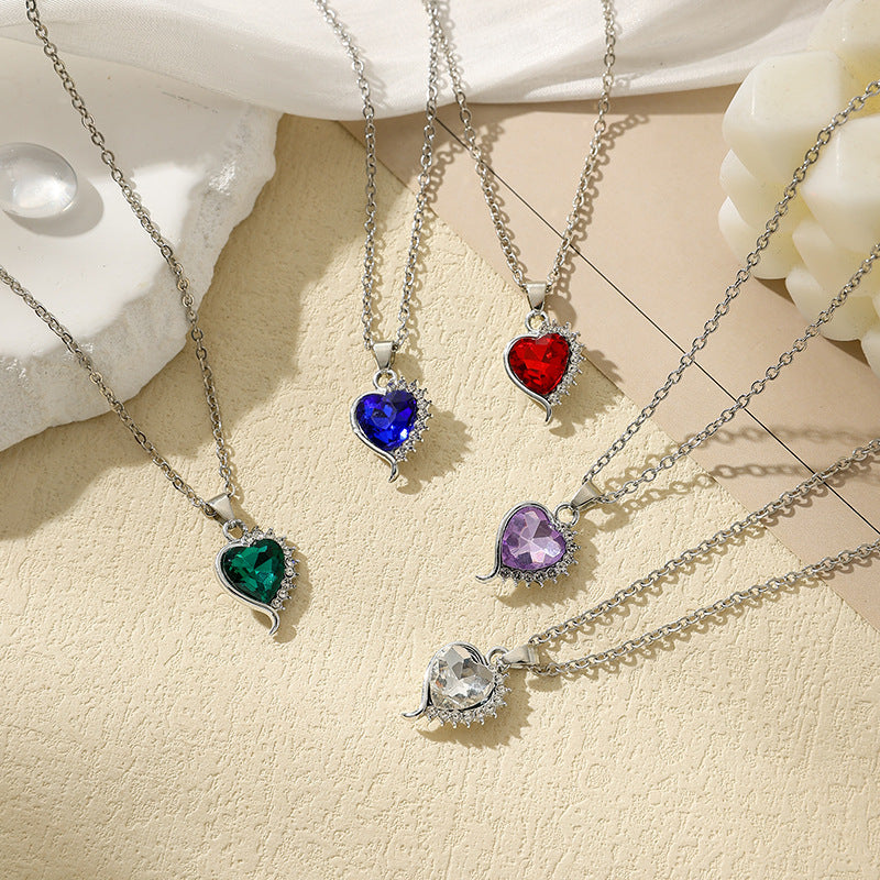 Wholesale Butterfly Flash Diamond Necklace Clavicle Chain