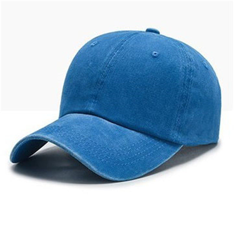 Wholesale Washed Pure Cotton Solid Color Light Plate Baseball Cap