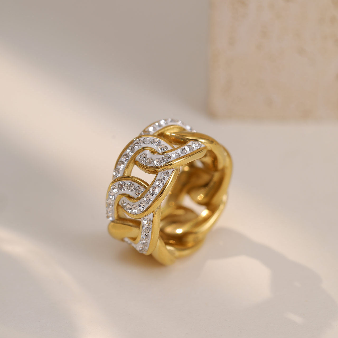 Wholesale Titanium Steel Cuban Link Ring