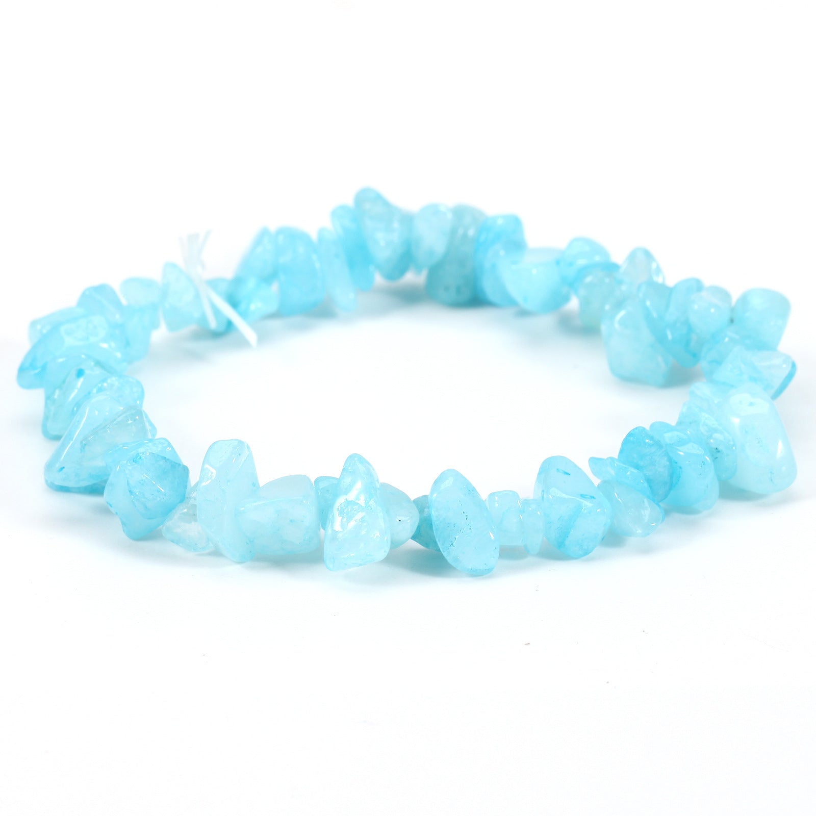 Wholesale Geometric Natural Stone Bracelet Irregular Gravel Beads Elastic Handmade Jewelry Accessory for Boutique Resale