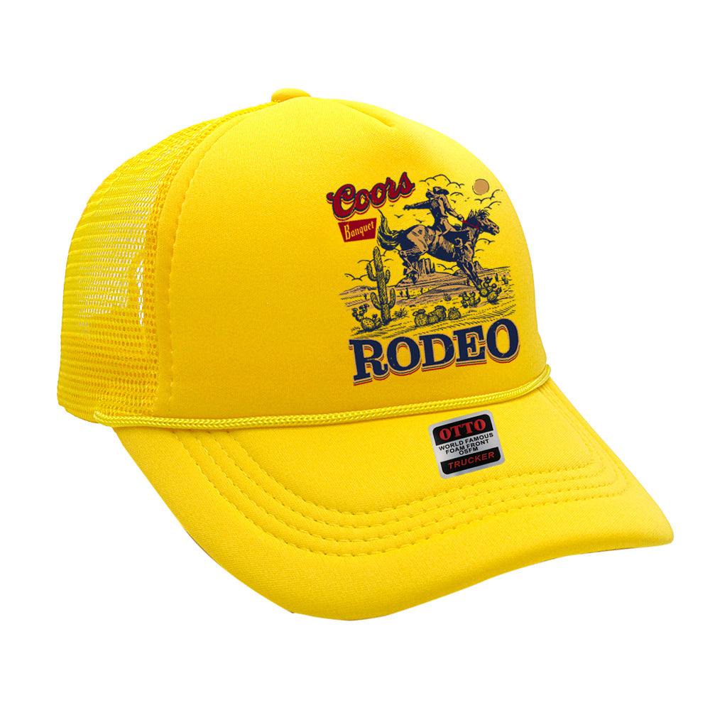 Wholesale Trucker Hat Denim Print Sponge Mesh Cap Baseball Cap ACC-HT-HaiPu015