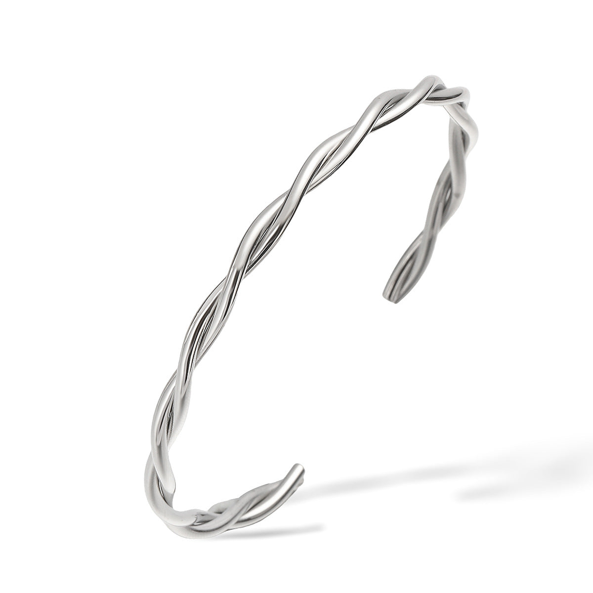 Wholesale 18K Gold Plated Stainless Steel C Shape Bracelet