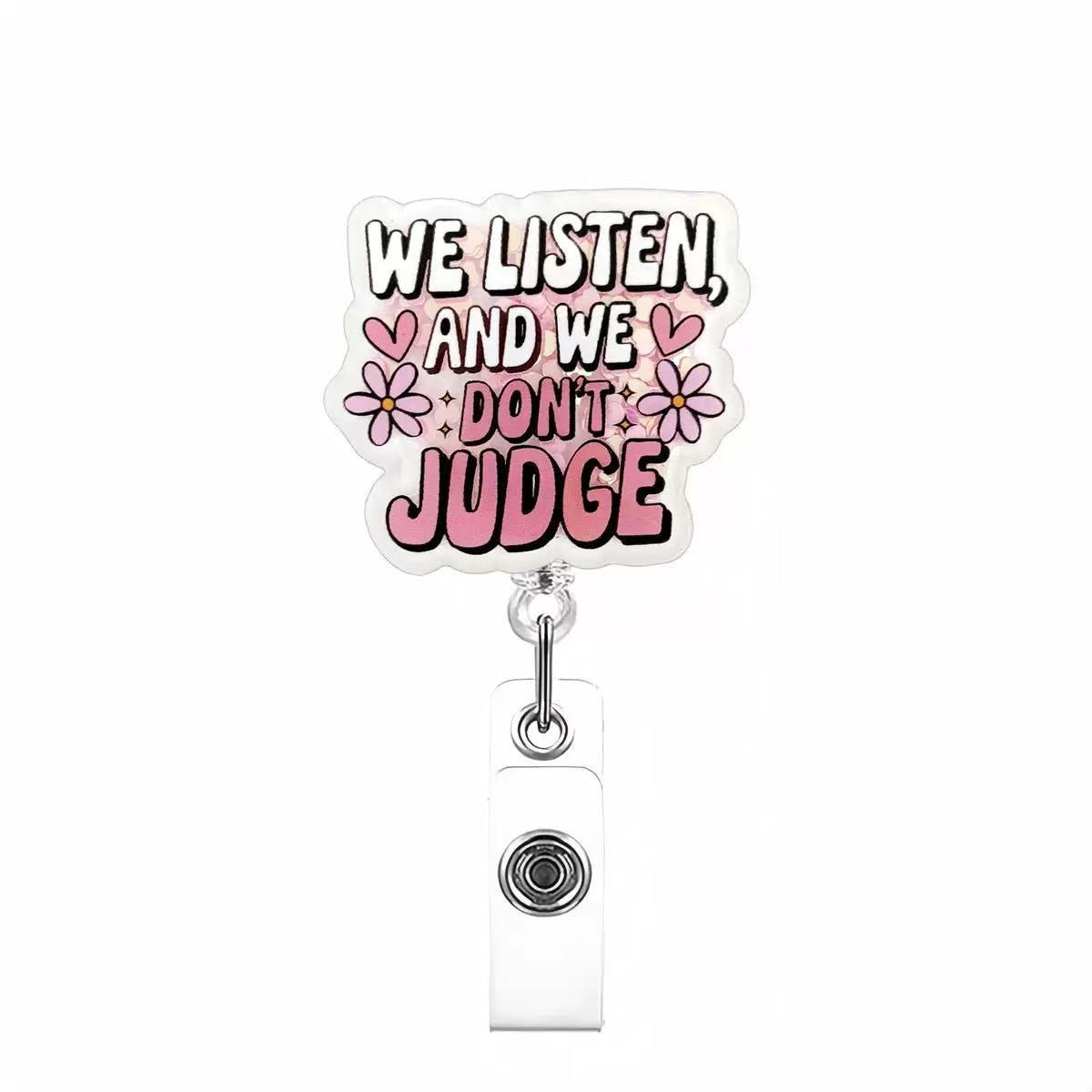 Wholesale  hospital nurse DIY jewelry acrylic Badge Reels