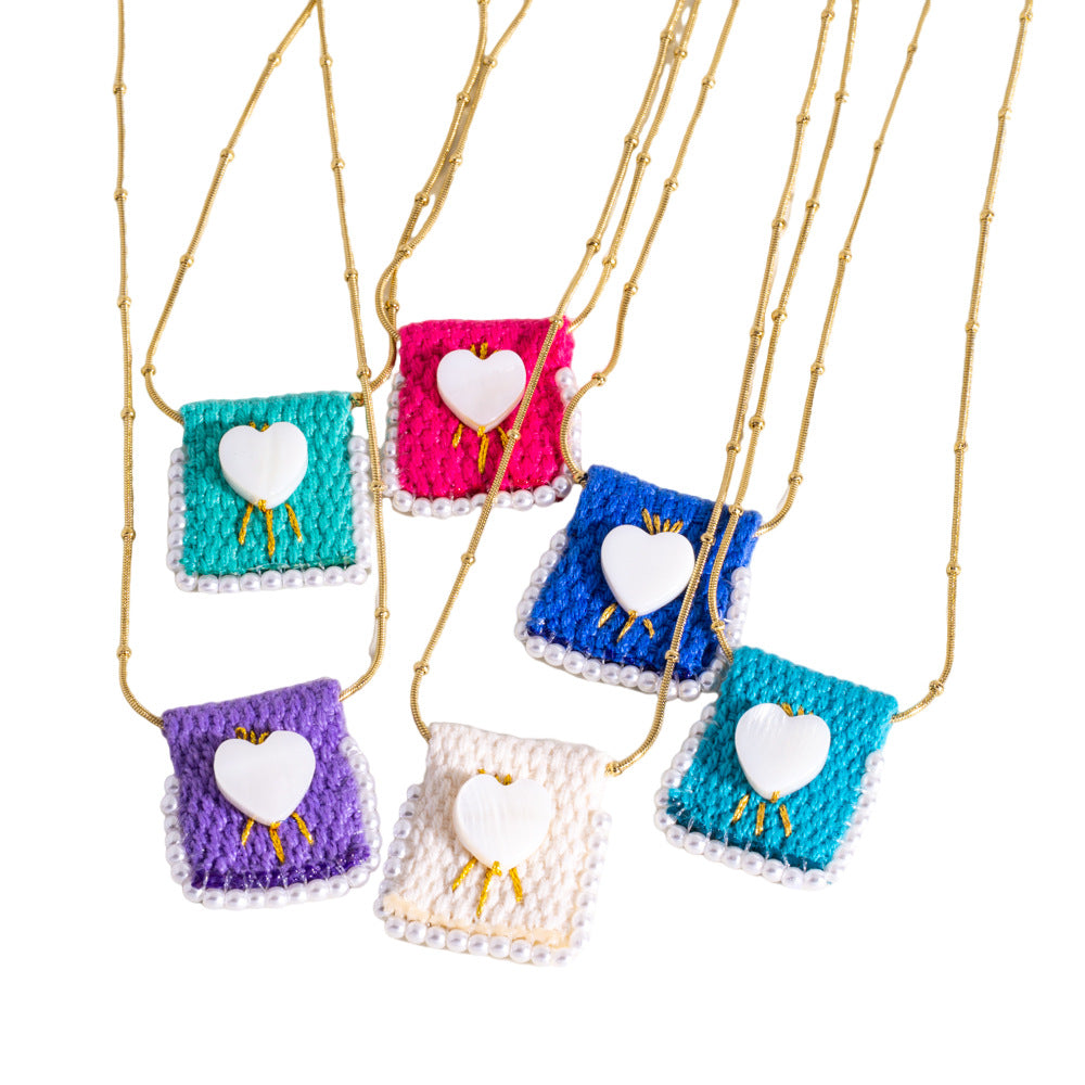 Wholesale  Handmade Bag Titanium Steel Necklace