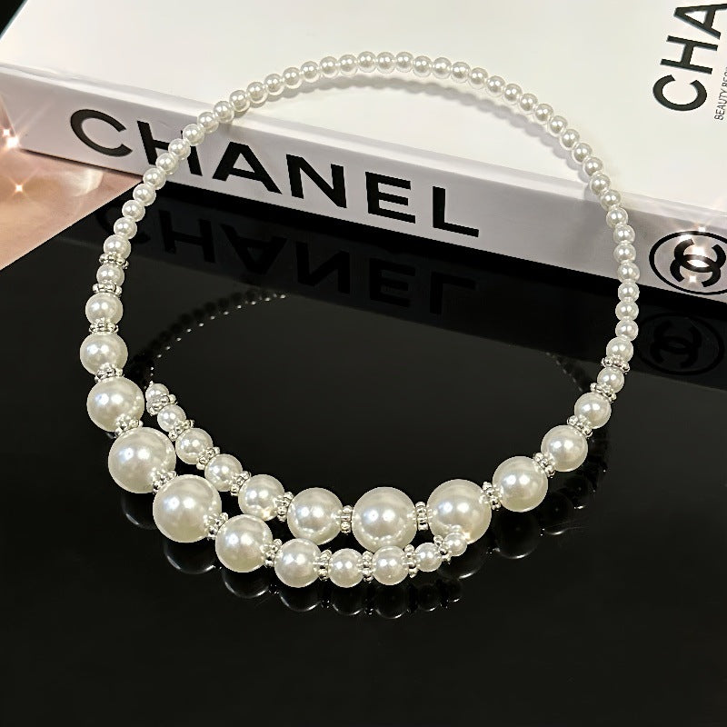 Wholesale Pearl irregular geometric necklace