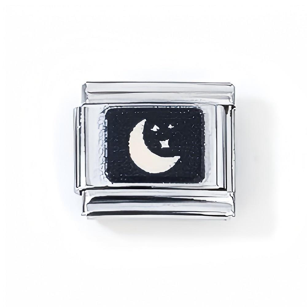 Wholesale 10pcs Italian Charm Bracelet 9mm DIY Splicing English Star Moon Stainless Steel Composable Bracelet