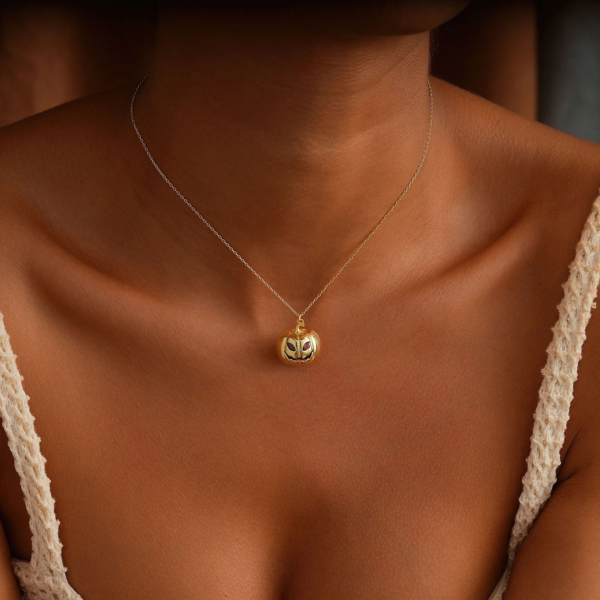 Wholesale  Pumpkin Halloween Necklace