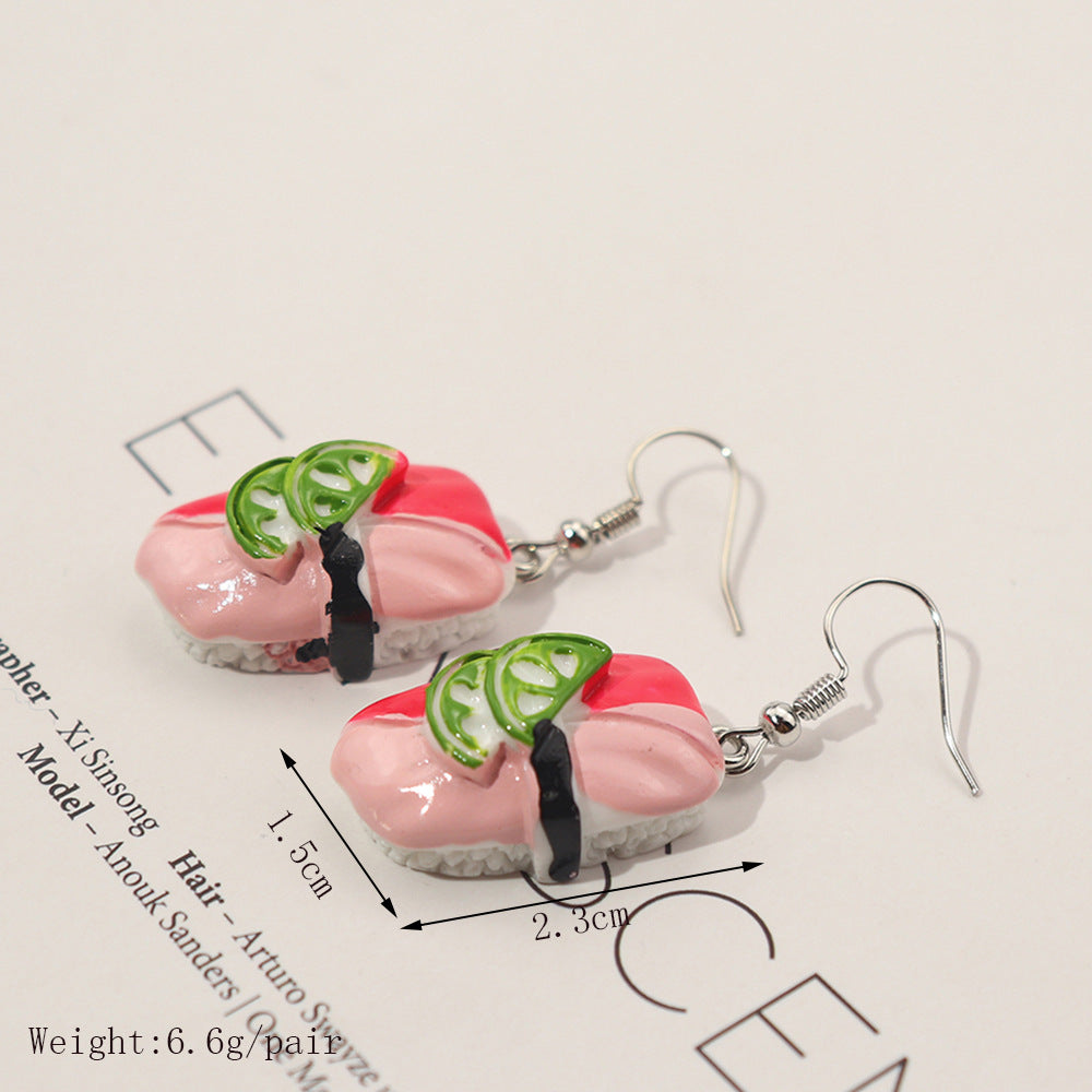Wholesale fashion earrings funny foodie earrings