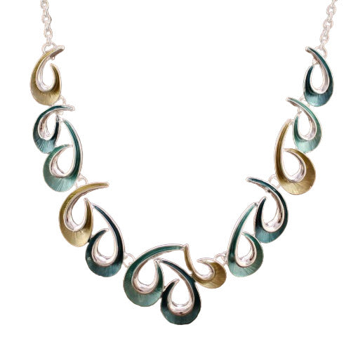 Wholesale  Color Coated Geometric Necklace