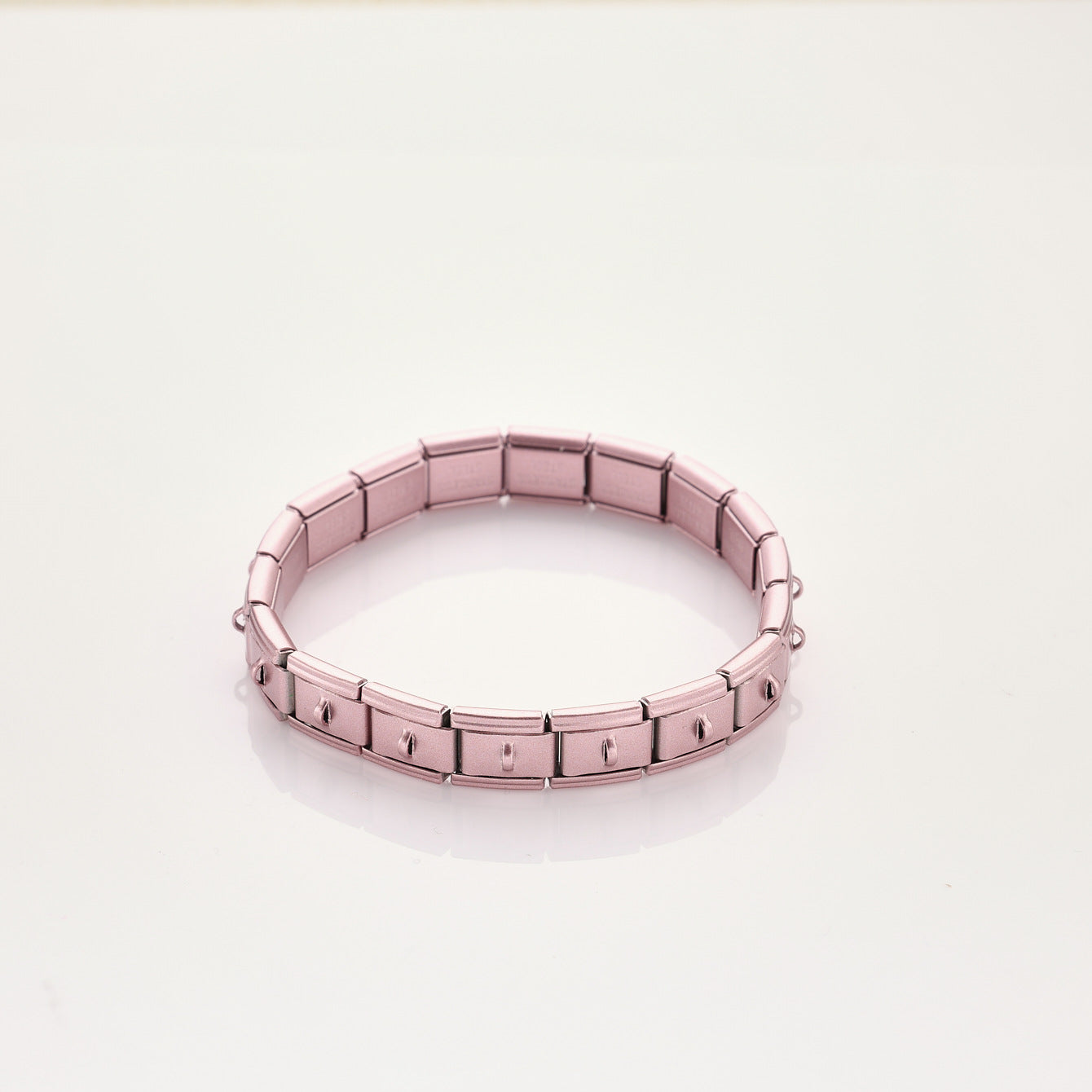 Wholesale 10pcs Colorful Matte Buckle Italian Stainless Steel Jewelry Elastic Bracelet for Men and Women