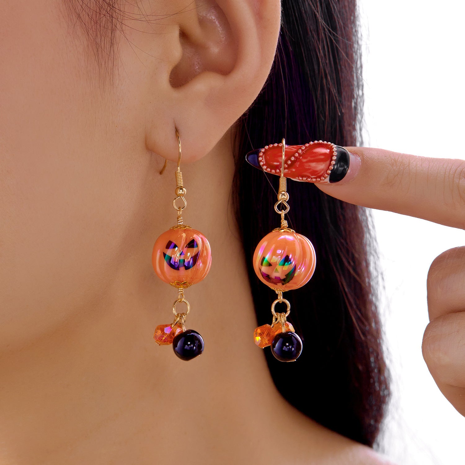 Boucles d'oreilles acryliques de la chauve-souris