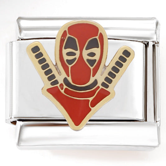 Wholesale Italian charm cartoon character stainless steel modular bracelet