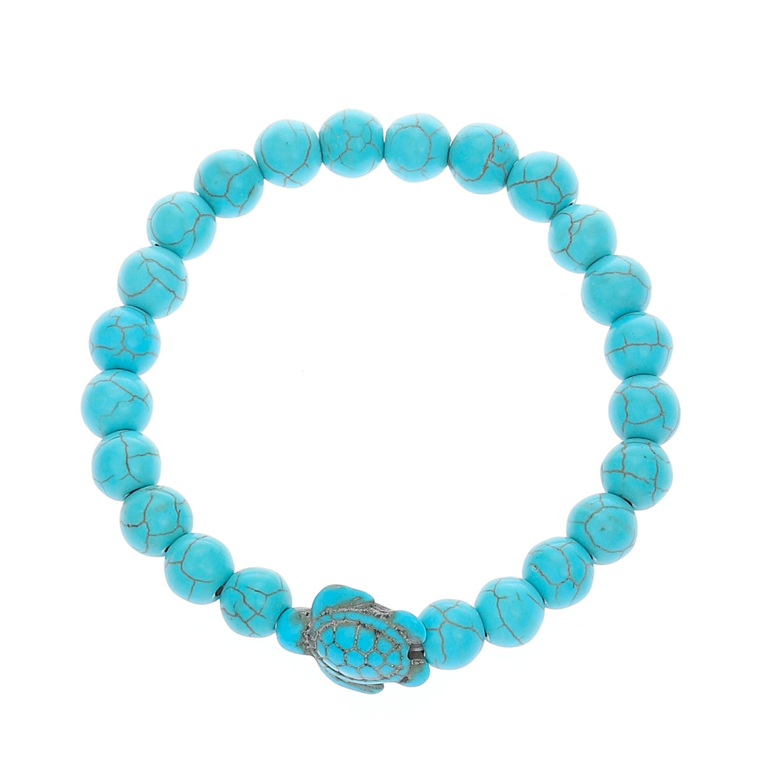 Wholesale Bohemian Turquoise Bead Bracelet Cross Starfish Turtle Design Fashion Accessory Gift for Resale