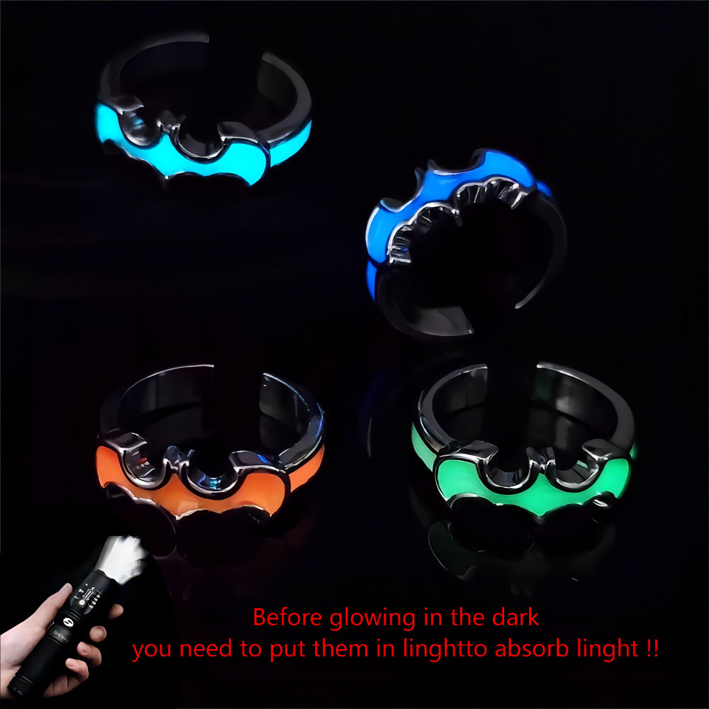 Wholesale Halloween Luminous Bat Ring
